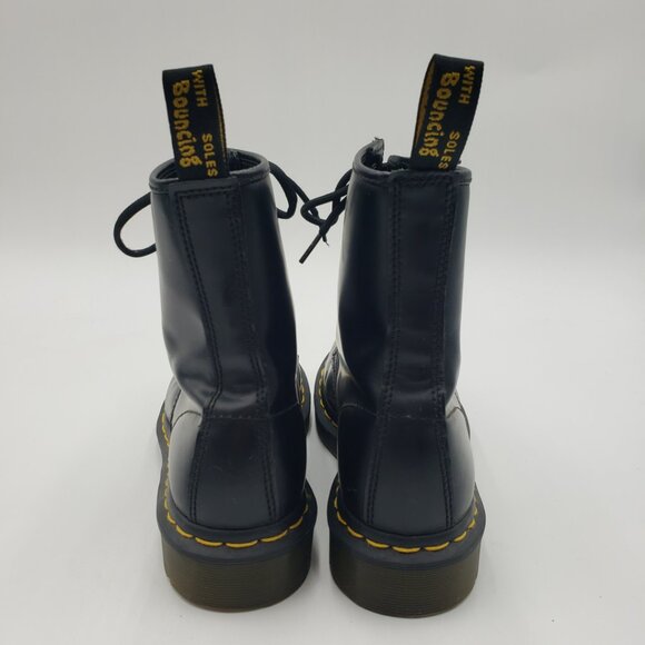 Dr. Martens 1460 Originals Boots 7 Womens Chunky Platform Lace Up Docs Black - Picture 4 of 11